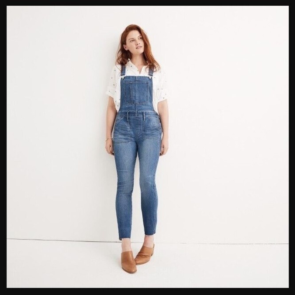 MADEWELL SKINNY OVERALLS ADRIAN WASH, SIZE SMALL, EUC